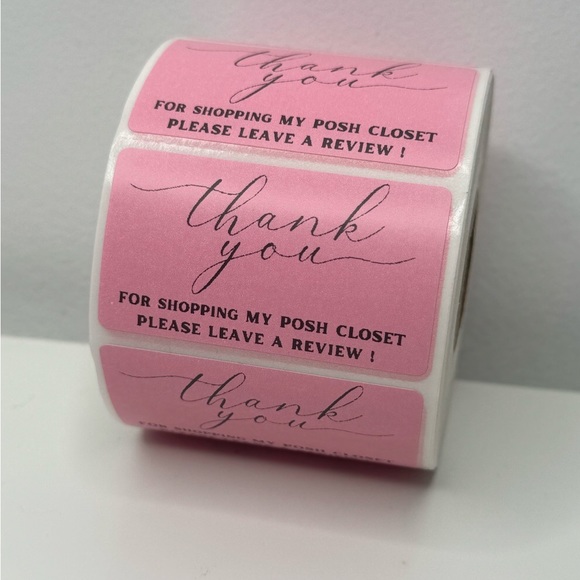 Thank You for Shopping My Posh Closet Sticker Labels – 100 pcs 2in - Picture 8 of 12